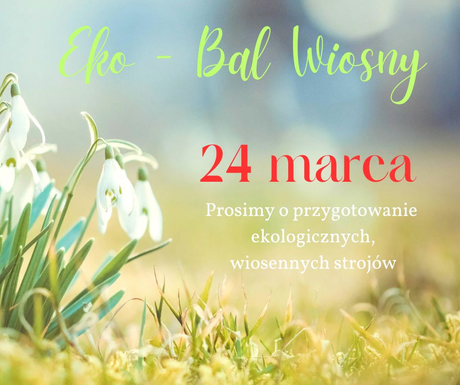 Plakat informujący o wiośnie