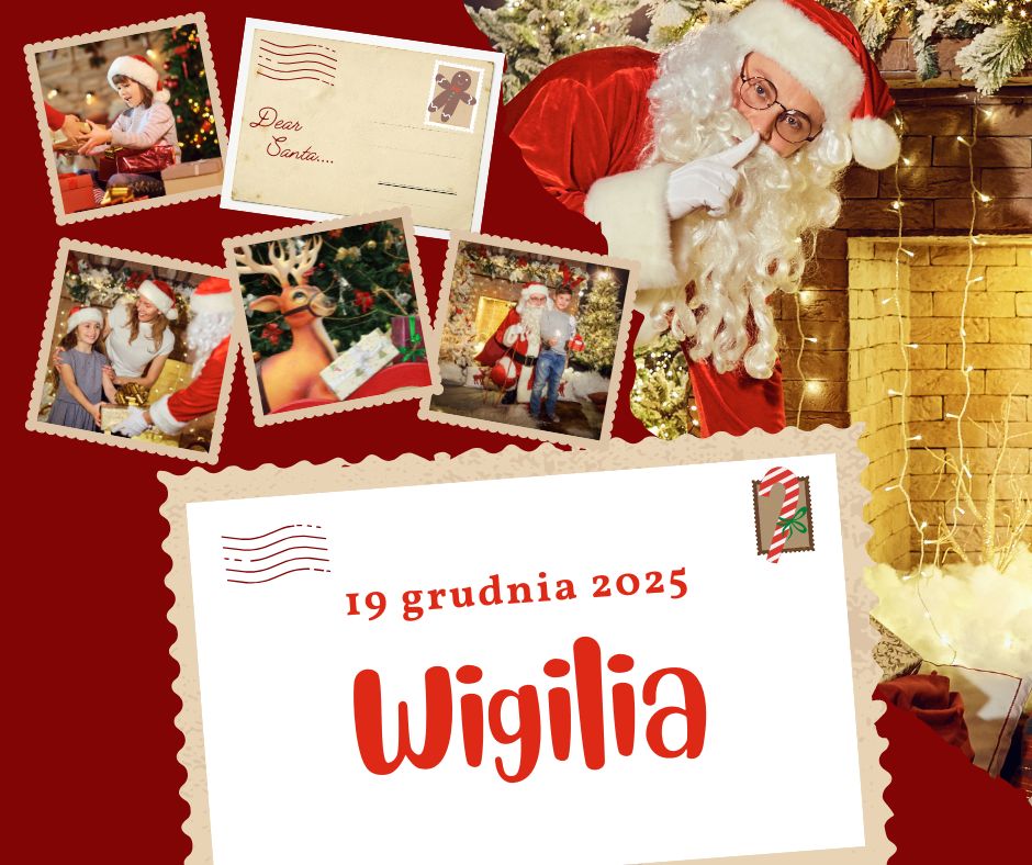 Plakat informujący o wigilii