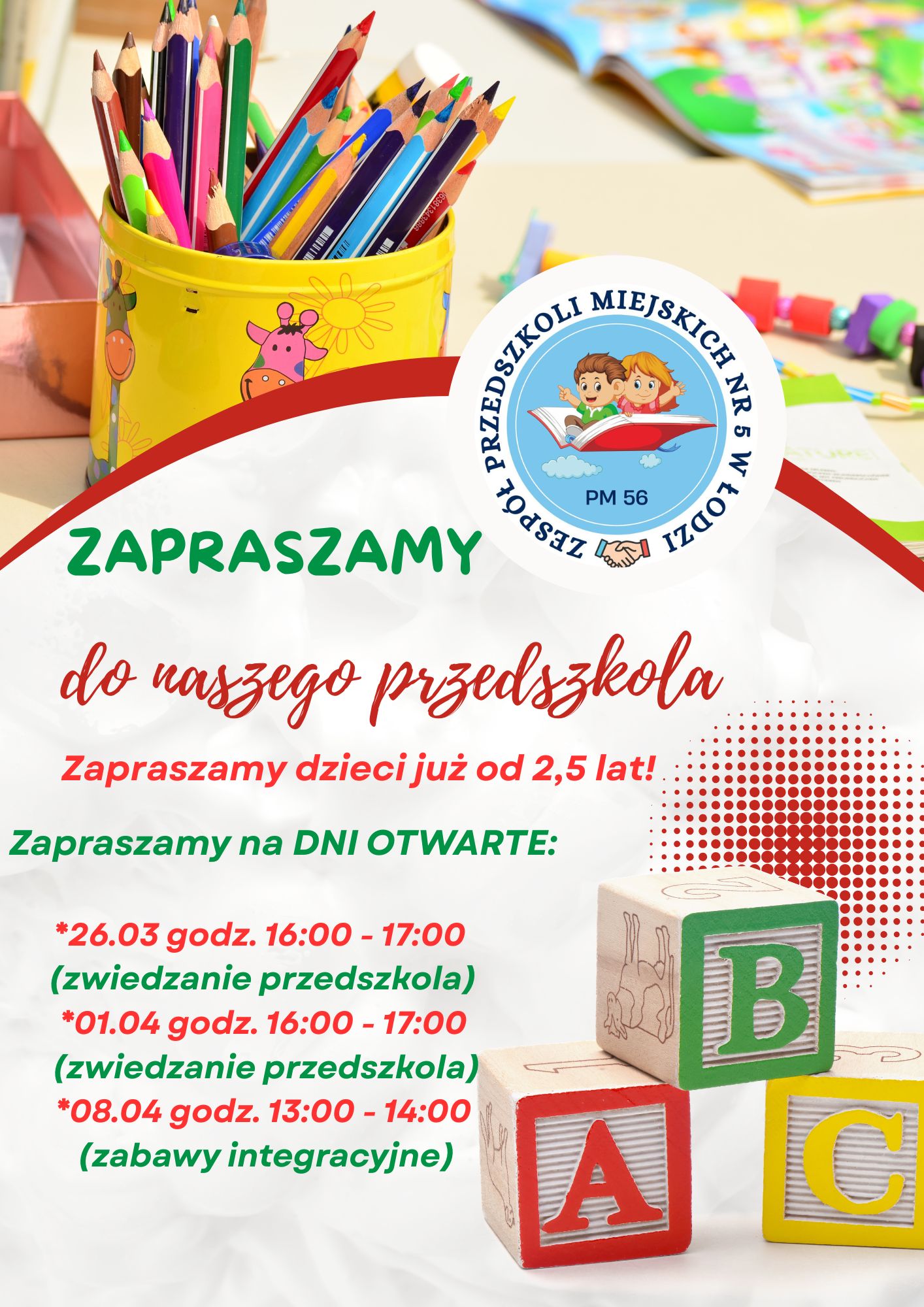 Ulotka inforumująca o Dniach otwartych