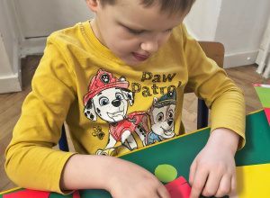 Grudniowe zadanie z Ogólnopolskiego Projektu Edukacyjnego ,,Gramy zmysłami"