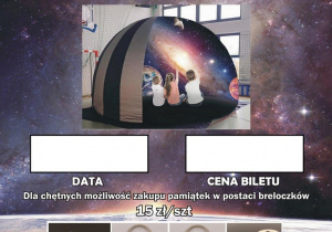 Plakat Planetarium.